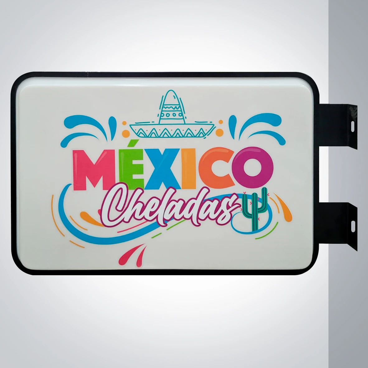 Aviso LED Rectangular Base (Doble Cara)