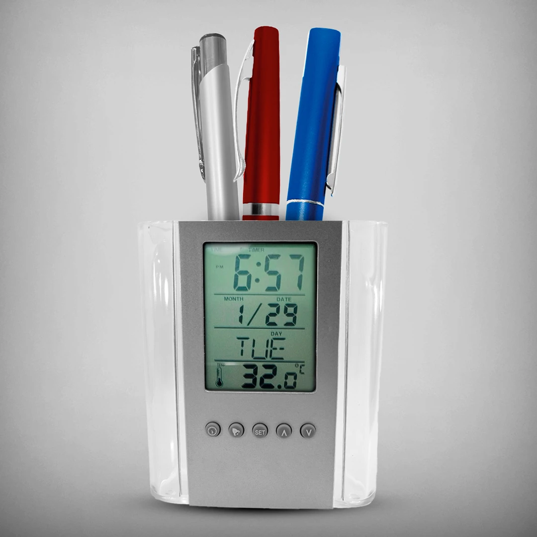 Porta Lápices Reloj